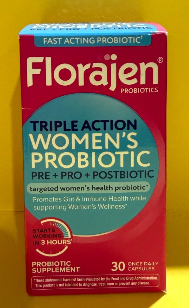 Florajen Triple Action Probiotic Pre+ Pro + Postbiotic 30 Cap EXP :07/27