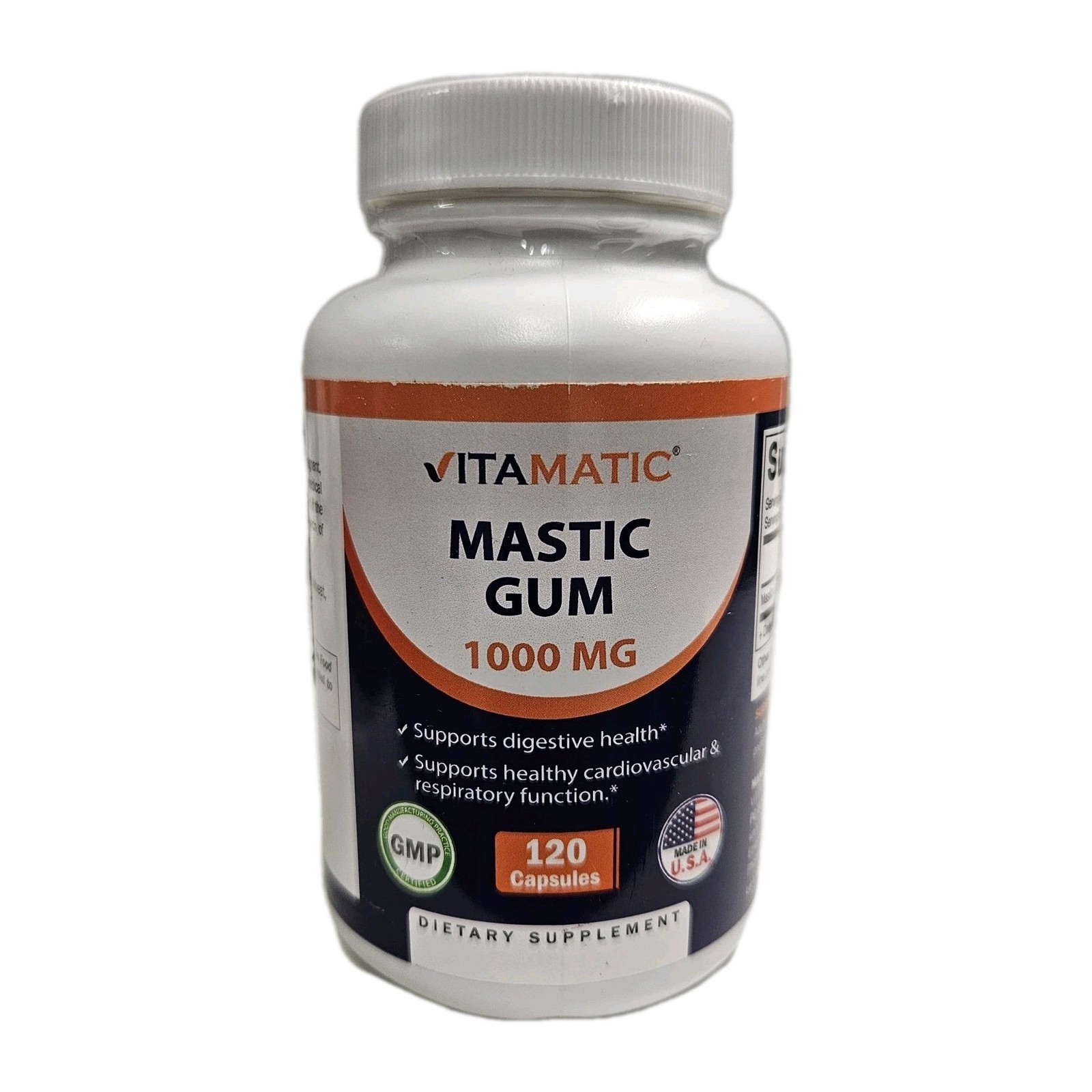 Vitamatic Mastic Gum 1000mg Non GMO/Gluten Free Support Digestive Health