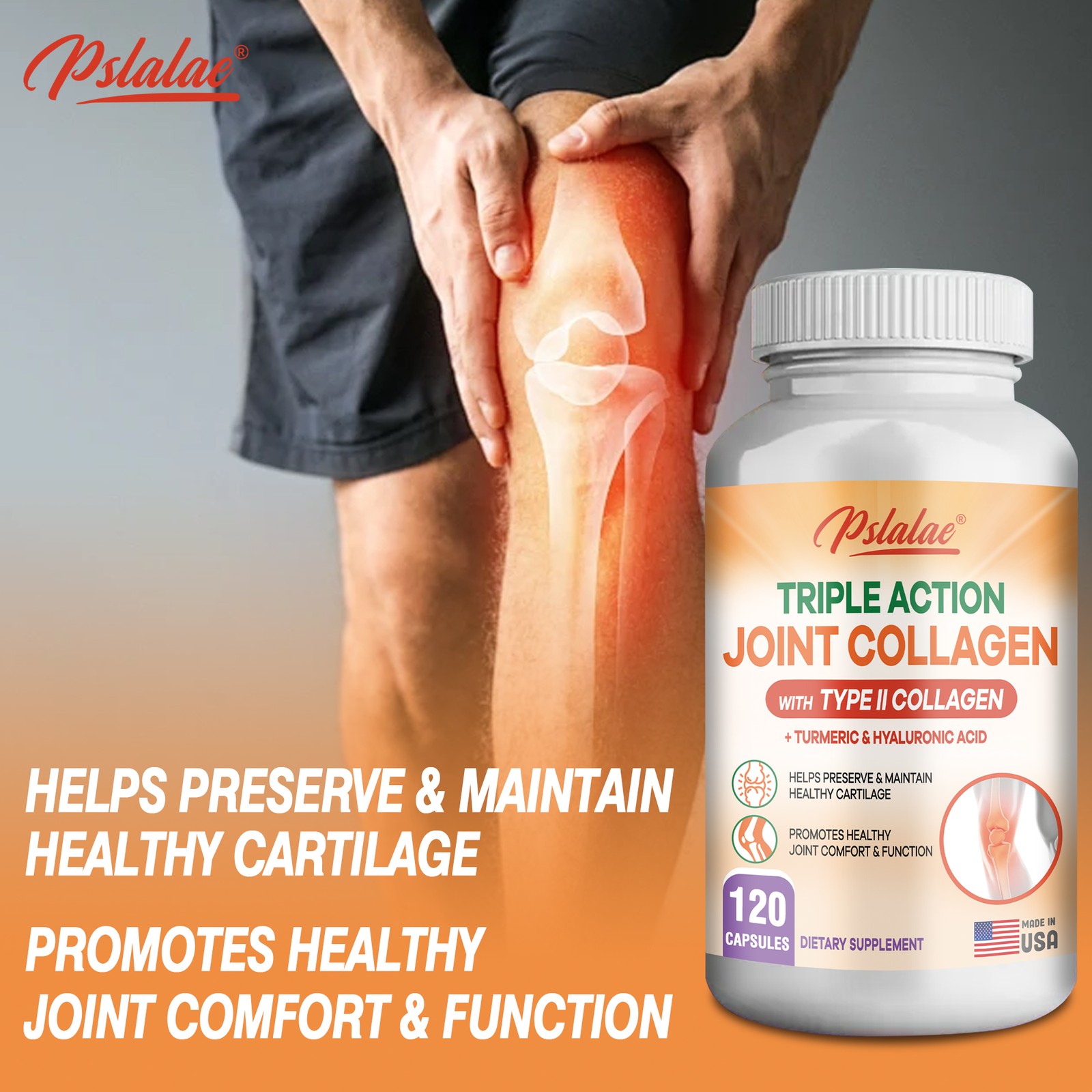 Triple Action Joint Collagen – Chondroitin Sulfate,Turmeric, Hyaluronic Acid