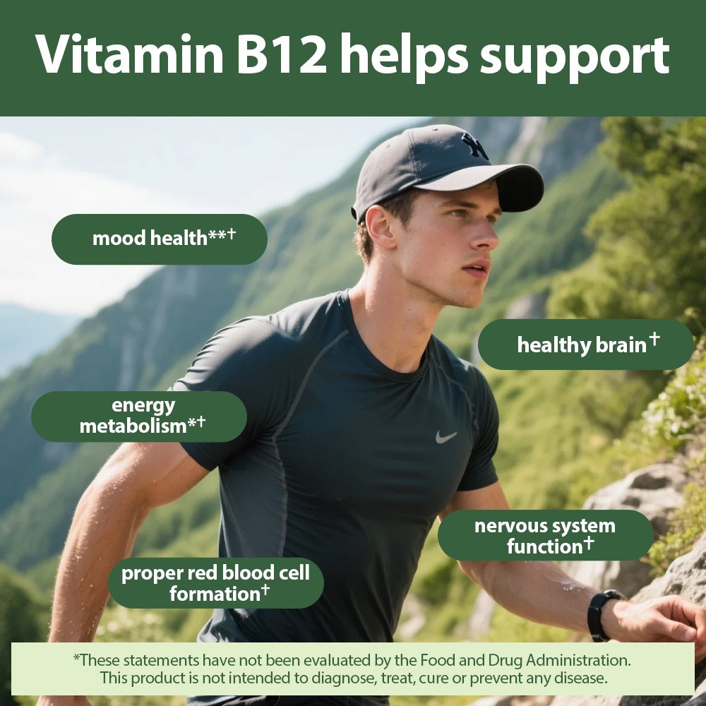 Amer Don Vitamin B12 (Methylcobalamin) 2000mcg, 120 Capsules – Vegetarian Caps