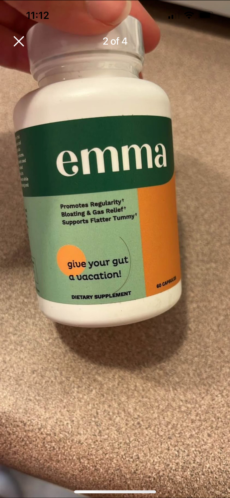 Emma gut dietary supplement; brand new; original packaging; 3 bottles
