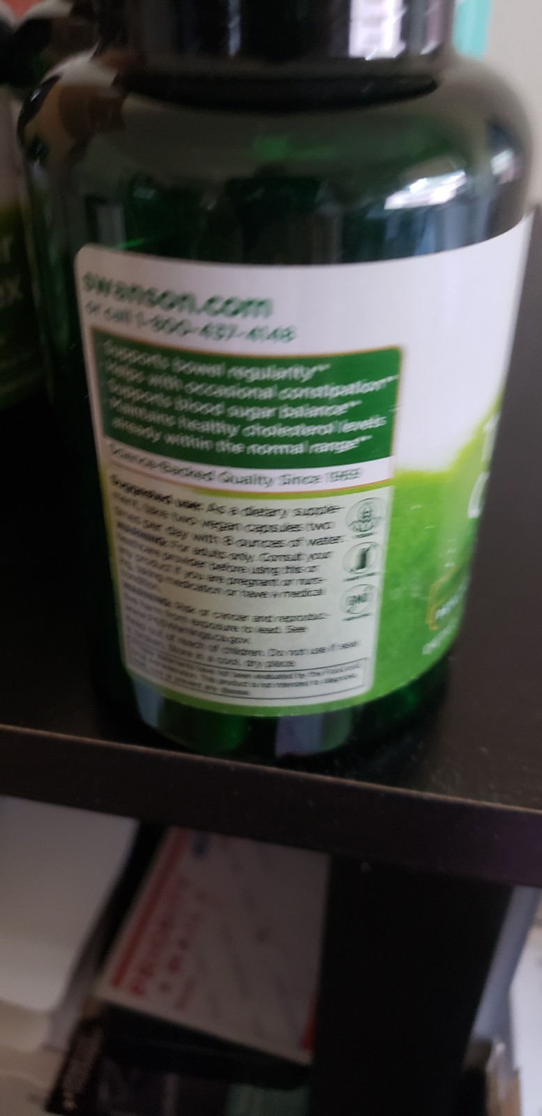 Swanson Vitamins Tri-Fiber Complex SW993 4 Bottles, 400 Total Vegan Capsules