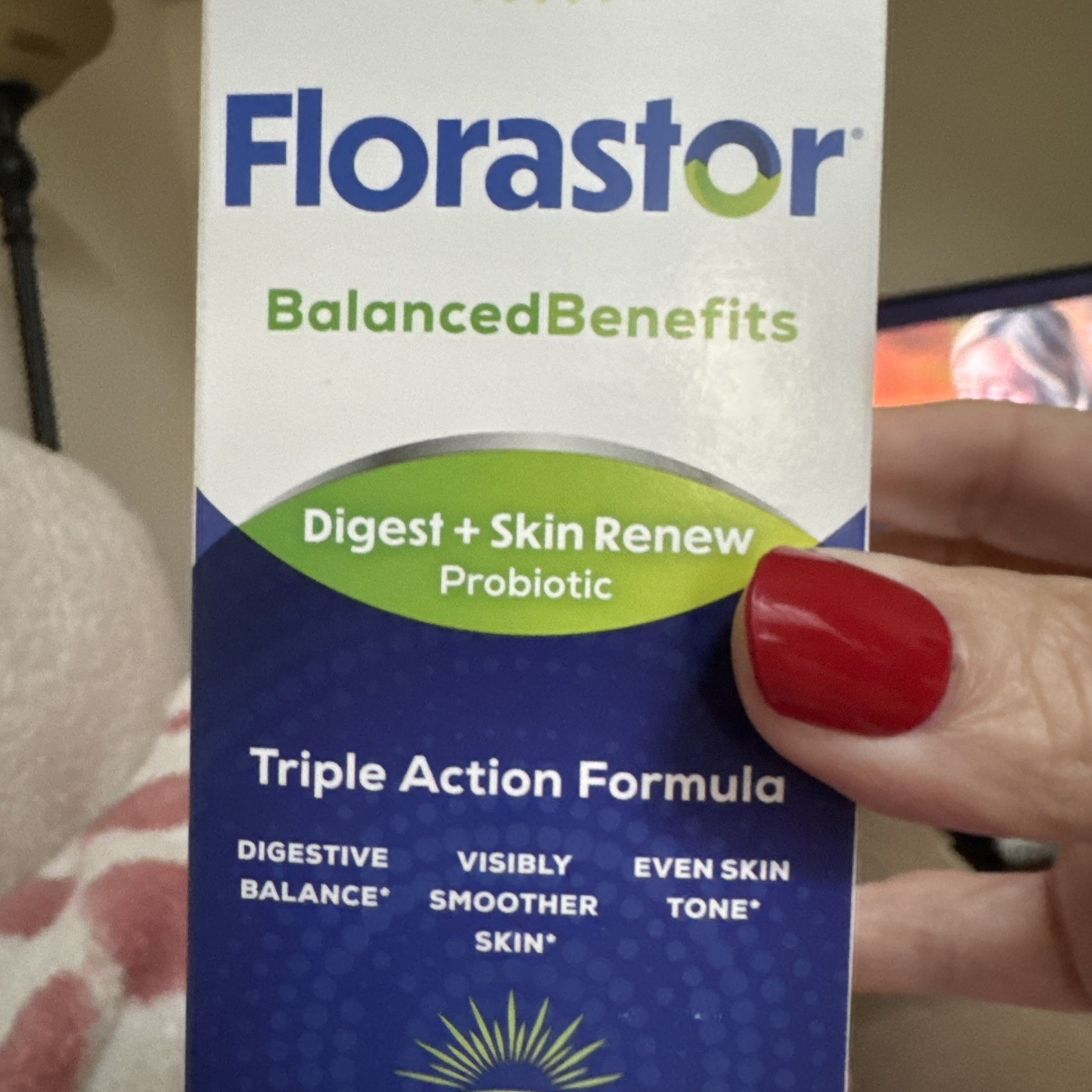 Florastor Balanced Benefits Probiotic Digest + Skin Renew 30 Caps Exp 7/2027