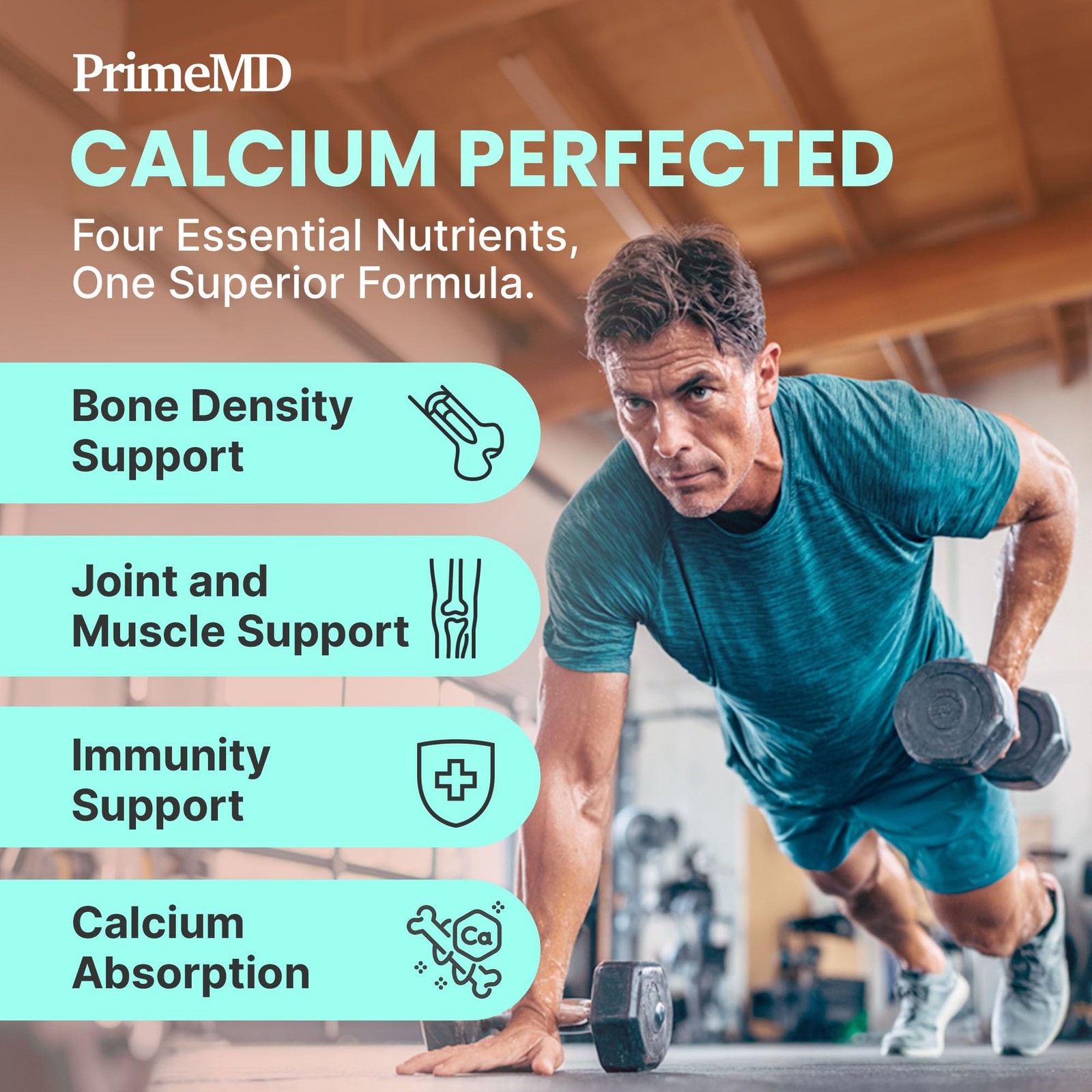 4-in-1 Calcium Supplements for Women & Men – Calcium Citrate with D3 K2 Vitam…