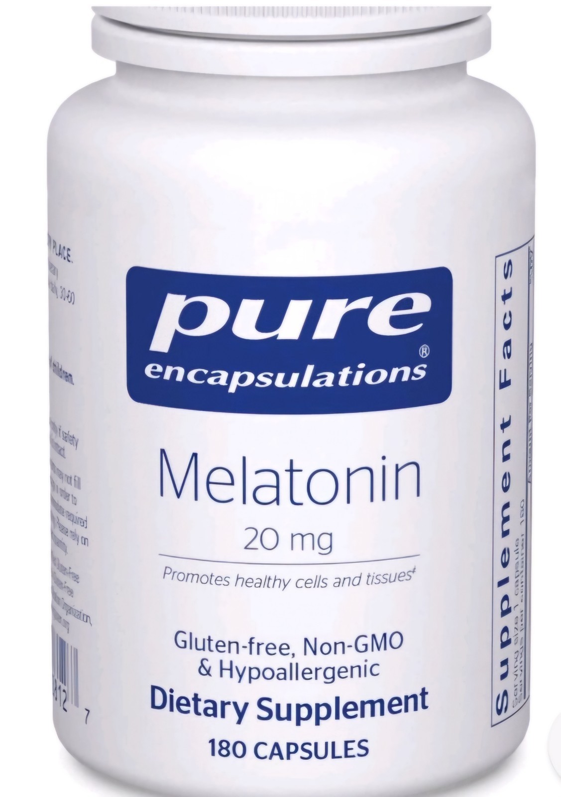 Pure Encapsulations – MELATONIN 20 MG. 180’S EXP 06/27 2 available