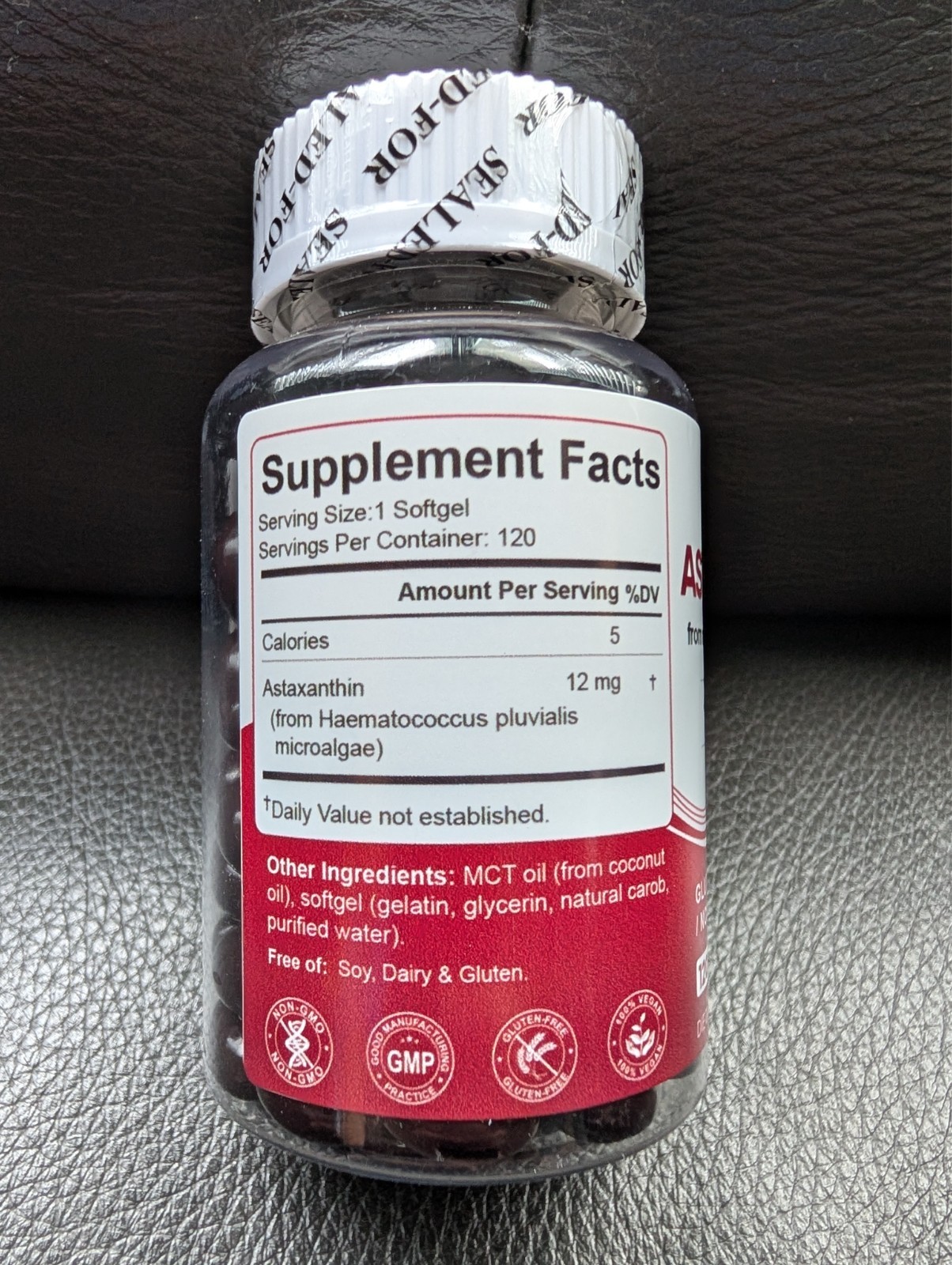 BEWORD Astaxanthin 12mg with MCT Oil ~ 60 Softgels ~ 2-Month Supply