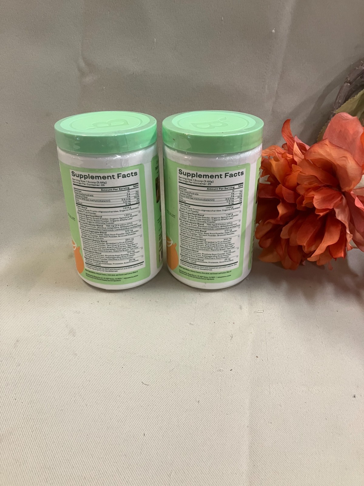 Bloom Nutrition Greens & Superfoods Mango 2-pack
