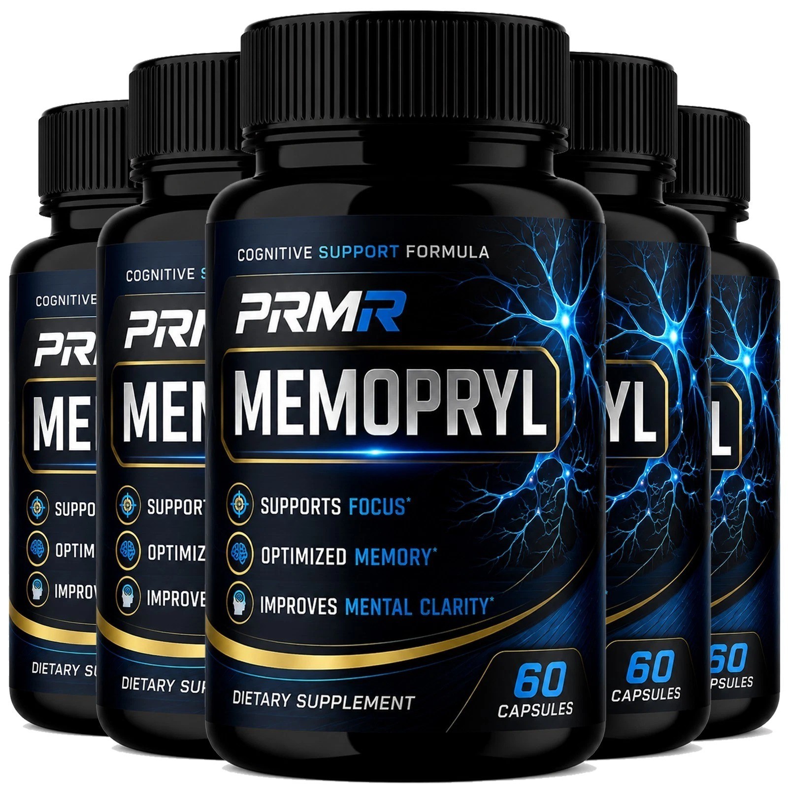 Memopryl Brain Supplement Nootropic Formula Support Cognitive Health ( 5 Pack )