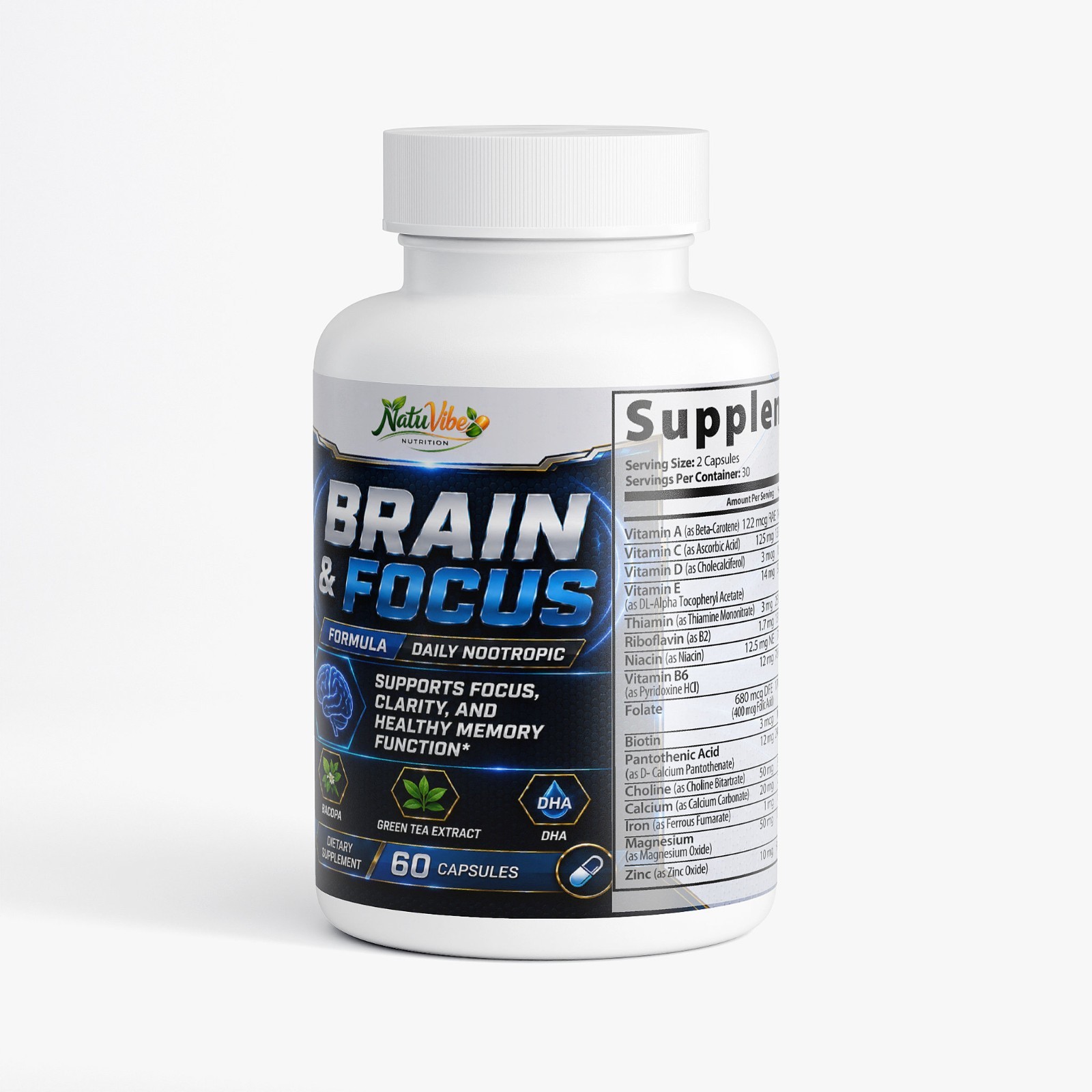 Brain Absolute Focus Supplement – #1 Nootropic For Focus, Energy, Memory+