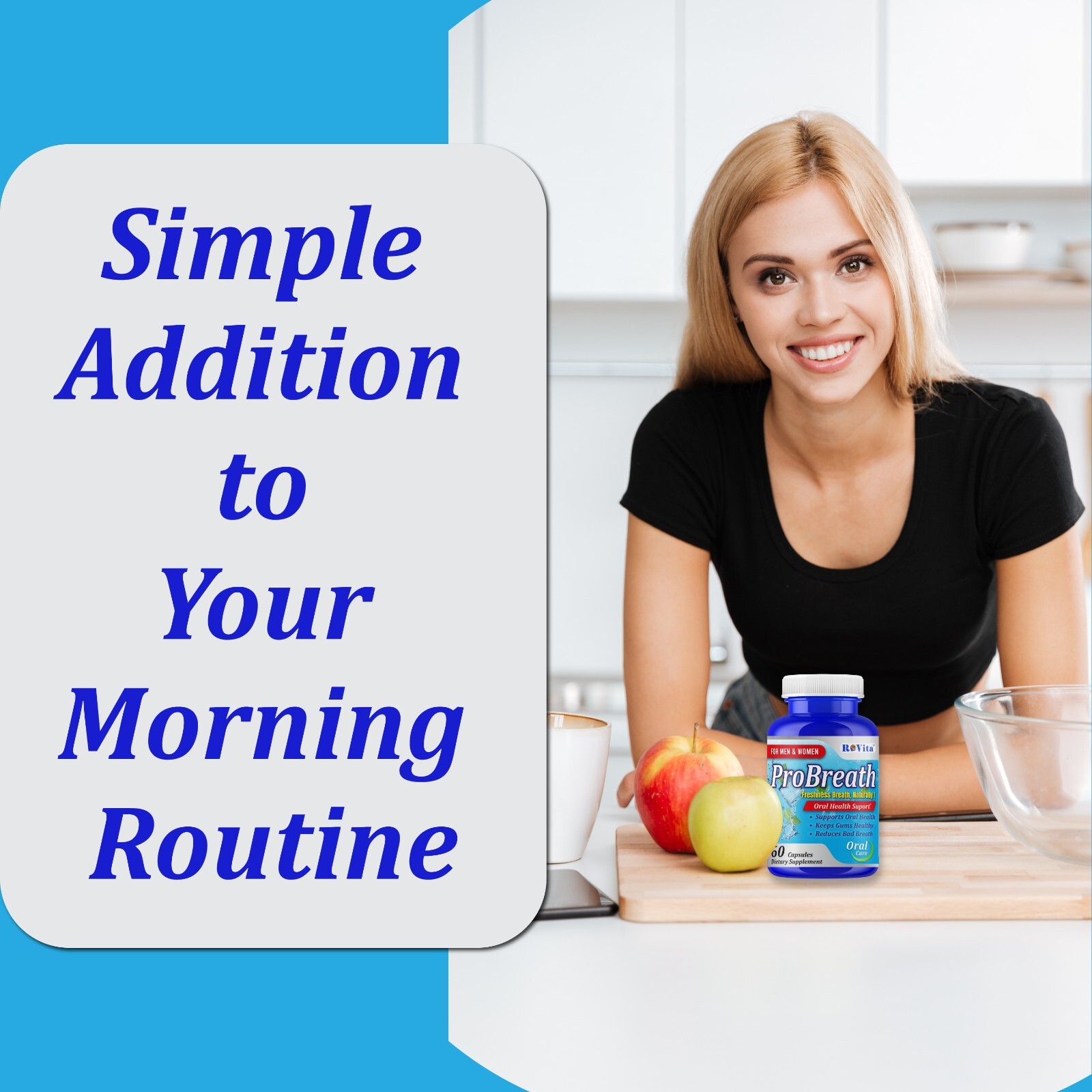 Advanced Oral Probiotics Formula Healthy Teeth and Gums, Fresh Breath Supports