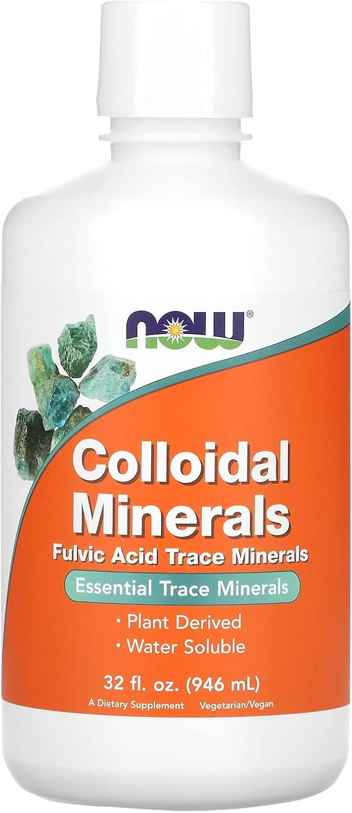 Supplements, Colloidal Minerals Liquid, Plant Derived, Essential Trace Minera…