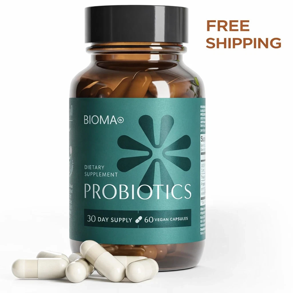Bioma – Probiotics – 30 Day Supply – Digestive & Gut Health – Vegan |EXP 9/26|