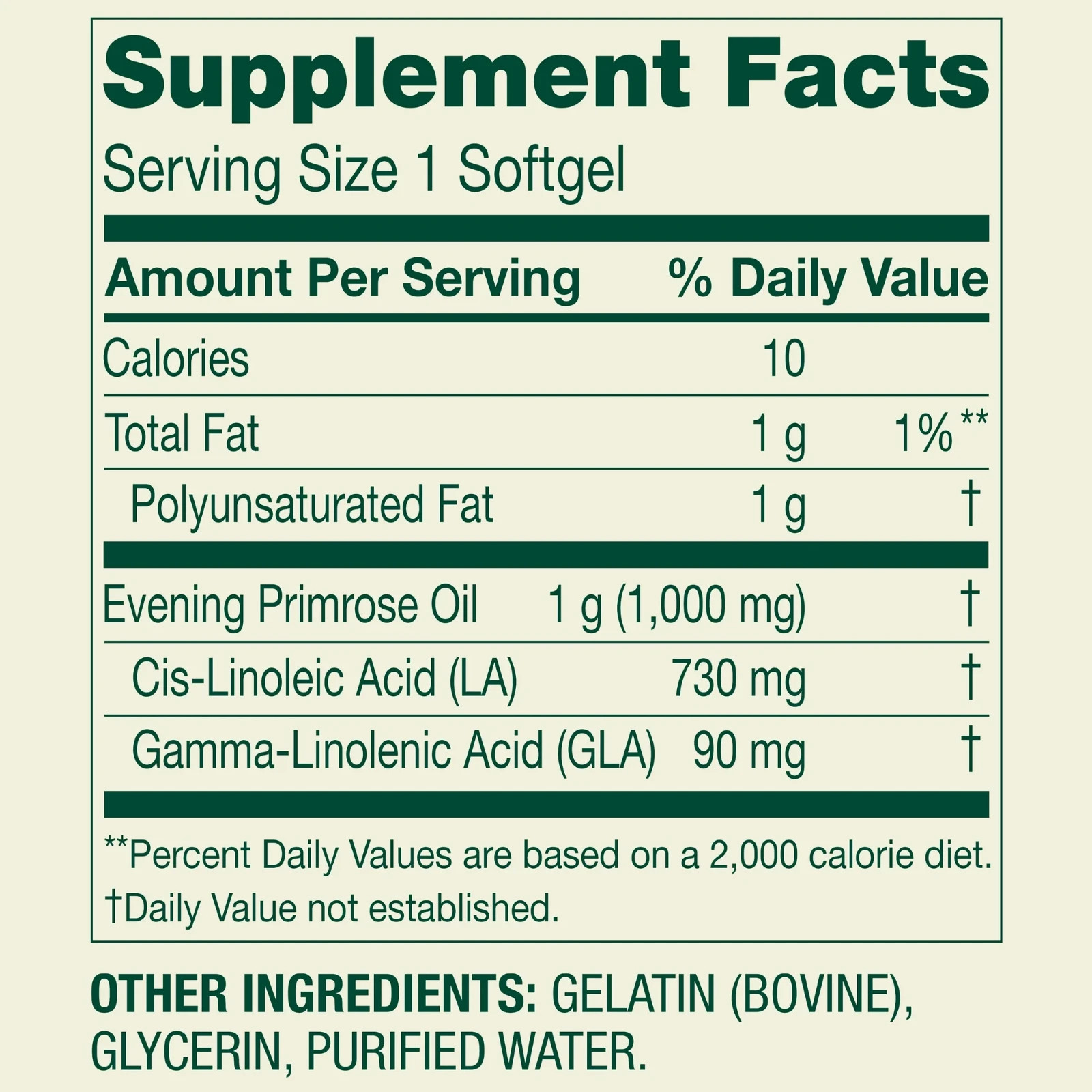 Spring Valley Evening Primrose Oil Women’s Health, 1000 mg 75 softgels
