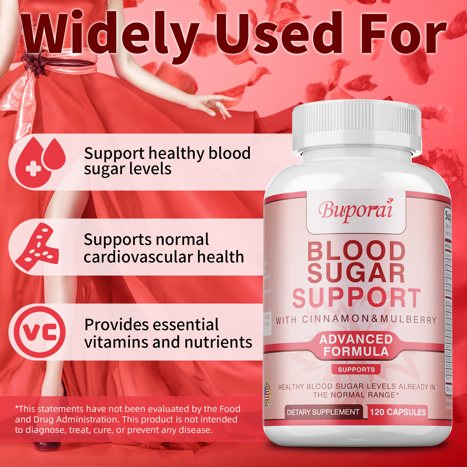 Blood Sugar Support – Cardiovascular Health, Glucose Control & Blood Regulator