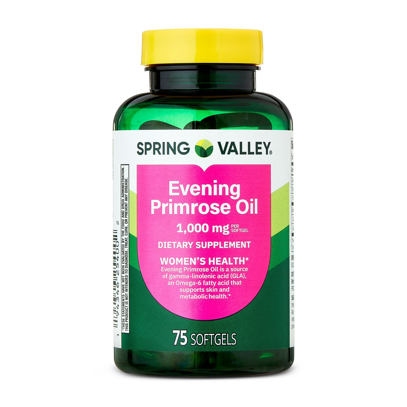 Spring Valley Evening Primrose Oil Women’s Health, 1000 mg 75 softgels