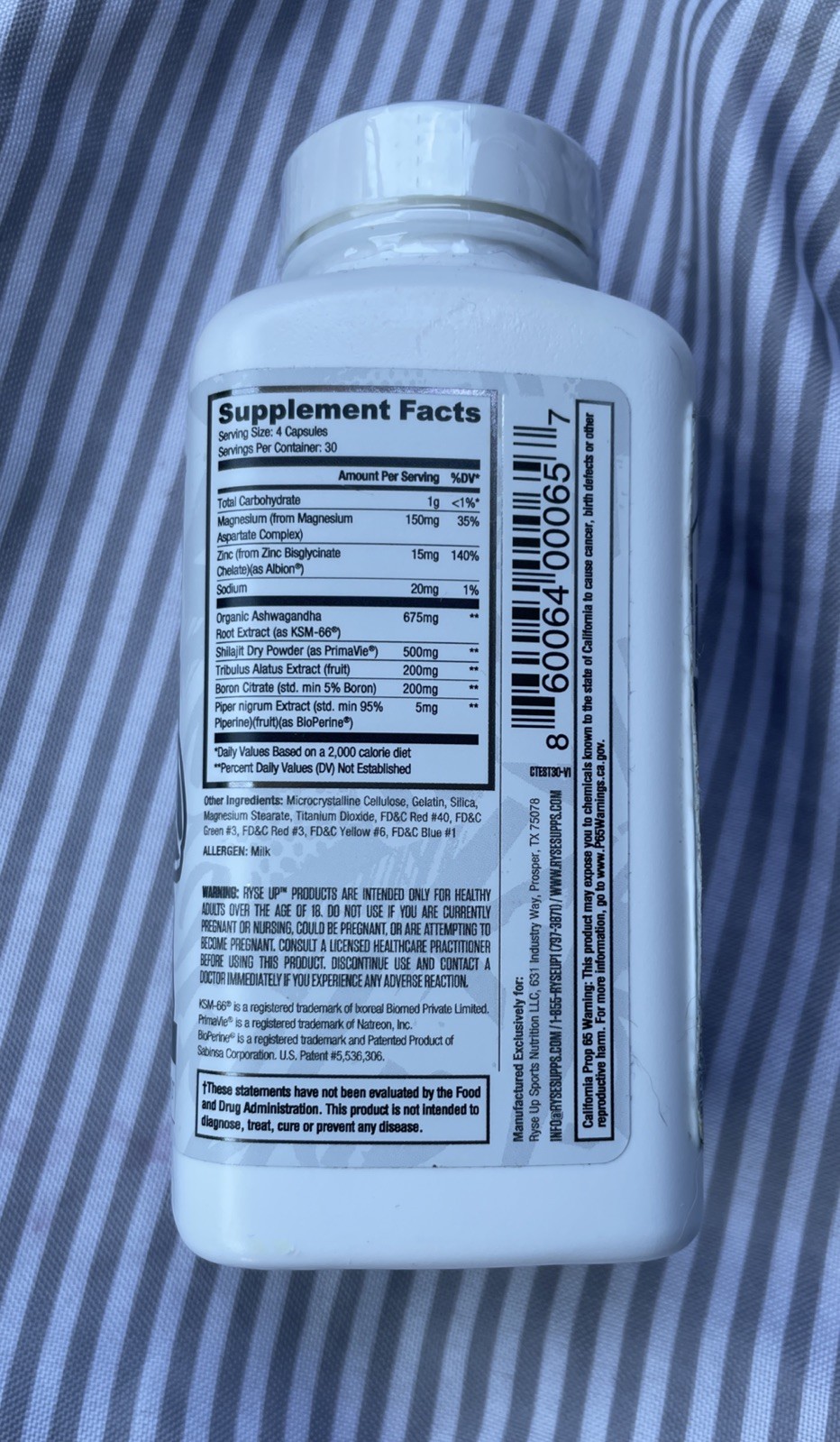 Test, Lean Mass , Libido, 120 Gelatin Capsules Exp 06/2026