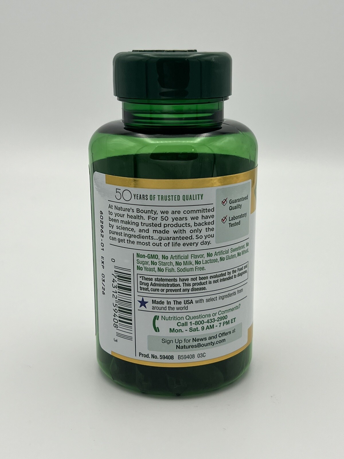 Nature’s Bounty Magnesium 400 Mg 75 Ct Rapid Release Softgel EXP 03/2026