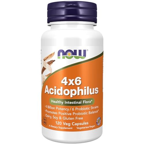 NOW FOODS Acidophilus 4×6 120 Veg Capsules