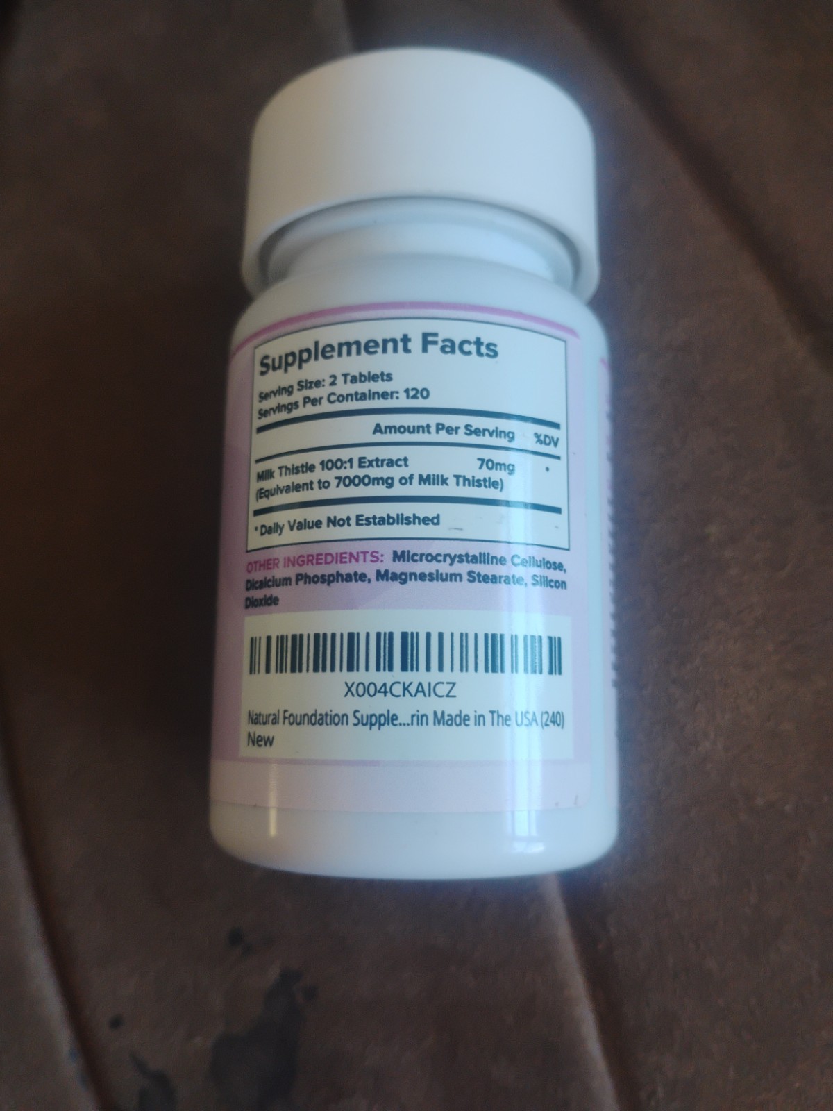 2 BOTTLES Milk Thistle tablets 7000mg 80% Silymarin Vegan Dietary Supplement USA