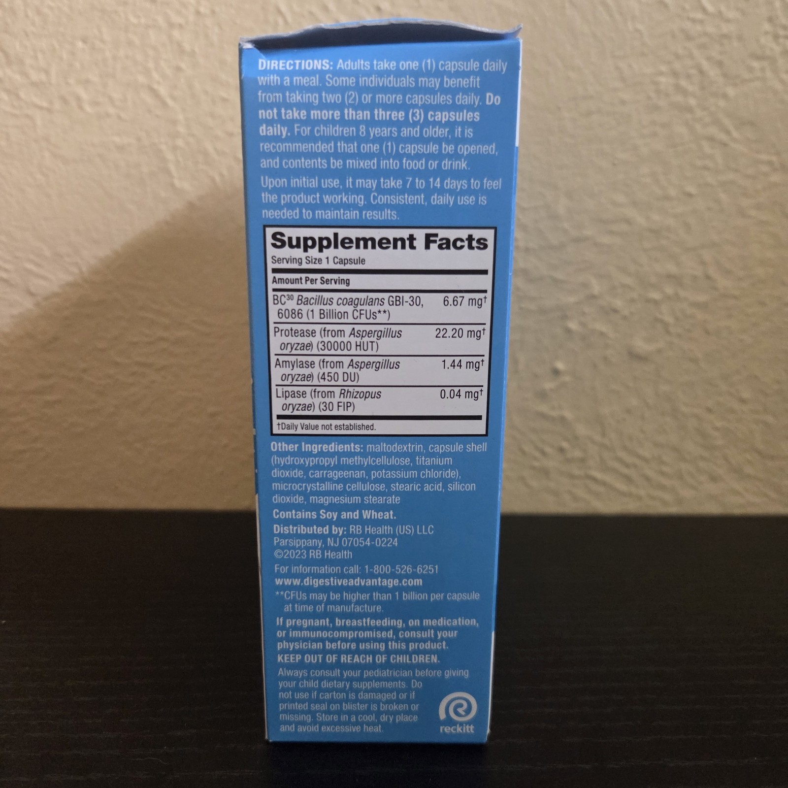 Digestive Advantage, Daily Probiotics + Intensive Bowel Support, 96 Capsules