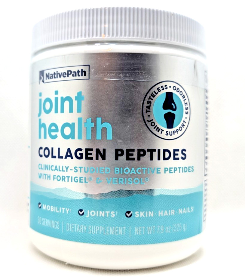 NativePath Joint Health Collagen Peptides 7.9oz 30 Servings Exp 12/2028 SEALED