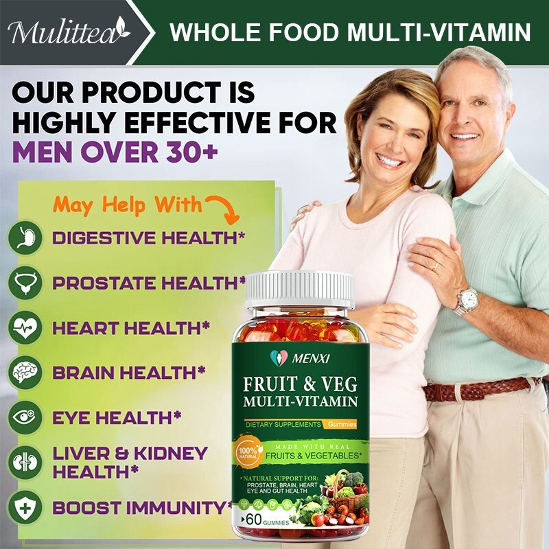 Fruits & Veggies 60 Fruit & Veggie Supplement Gummies Vitamins & Minerals 60PCS