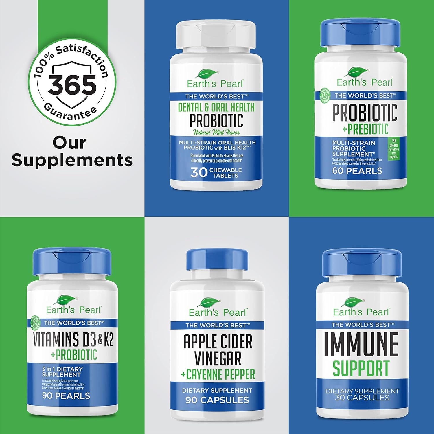 Dental Probiotic with BLIS K12 – Oral Probiotics for Oral Health with Mint Flavo