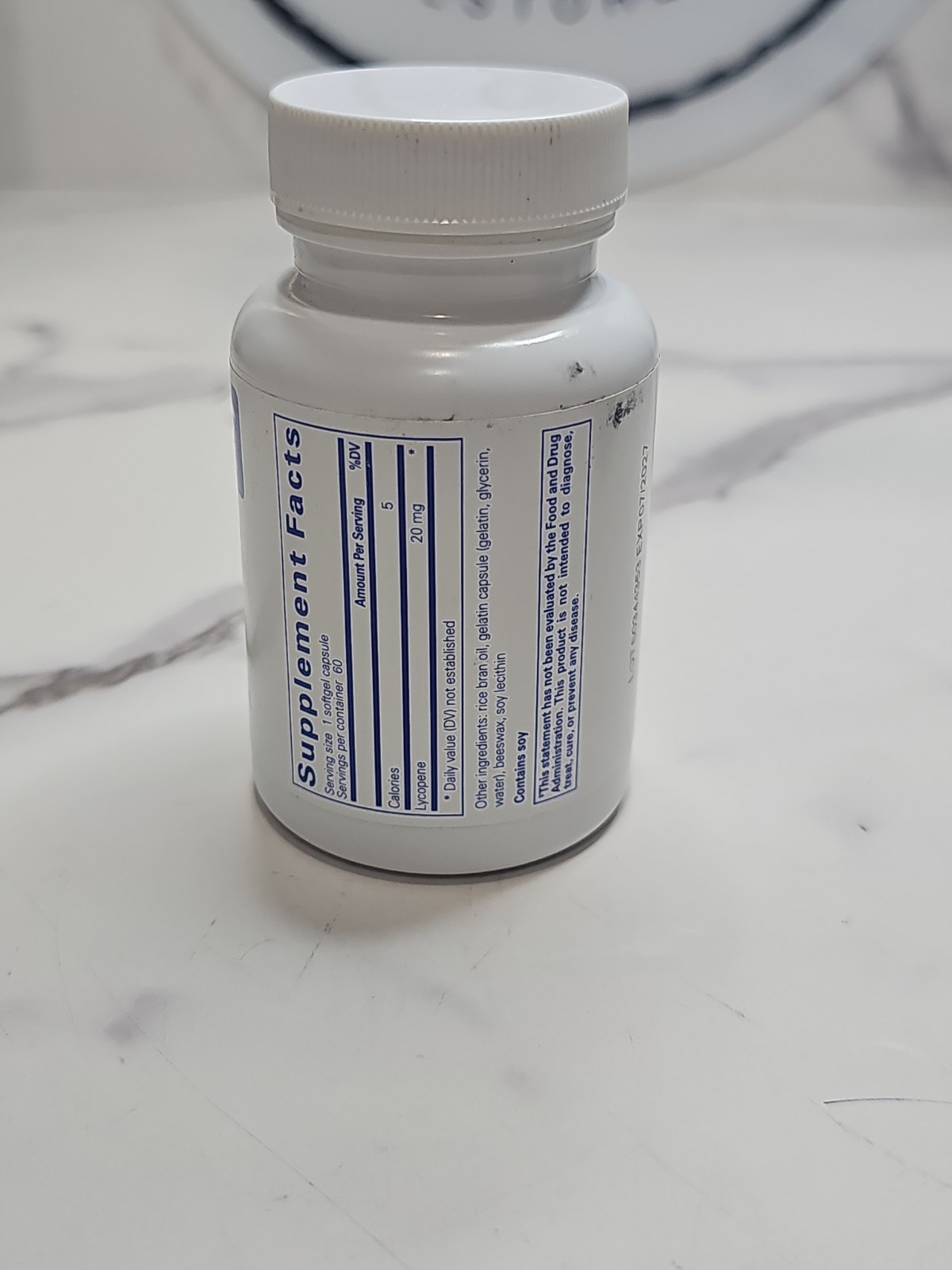 Pure Encapsulations Lycopene 20 mg, 60 Softgels.. Exp 07/2027