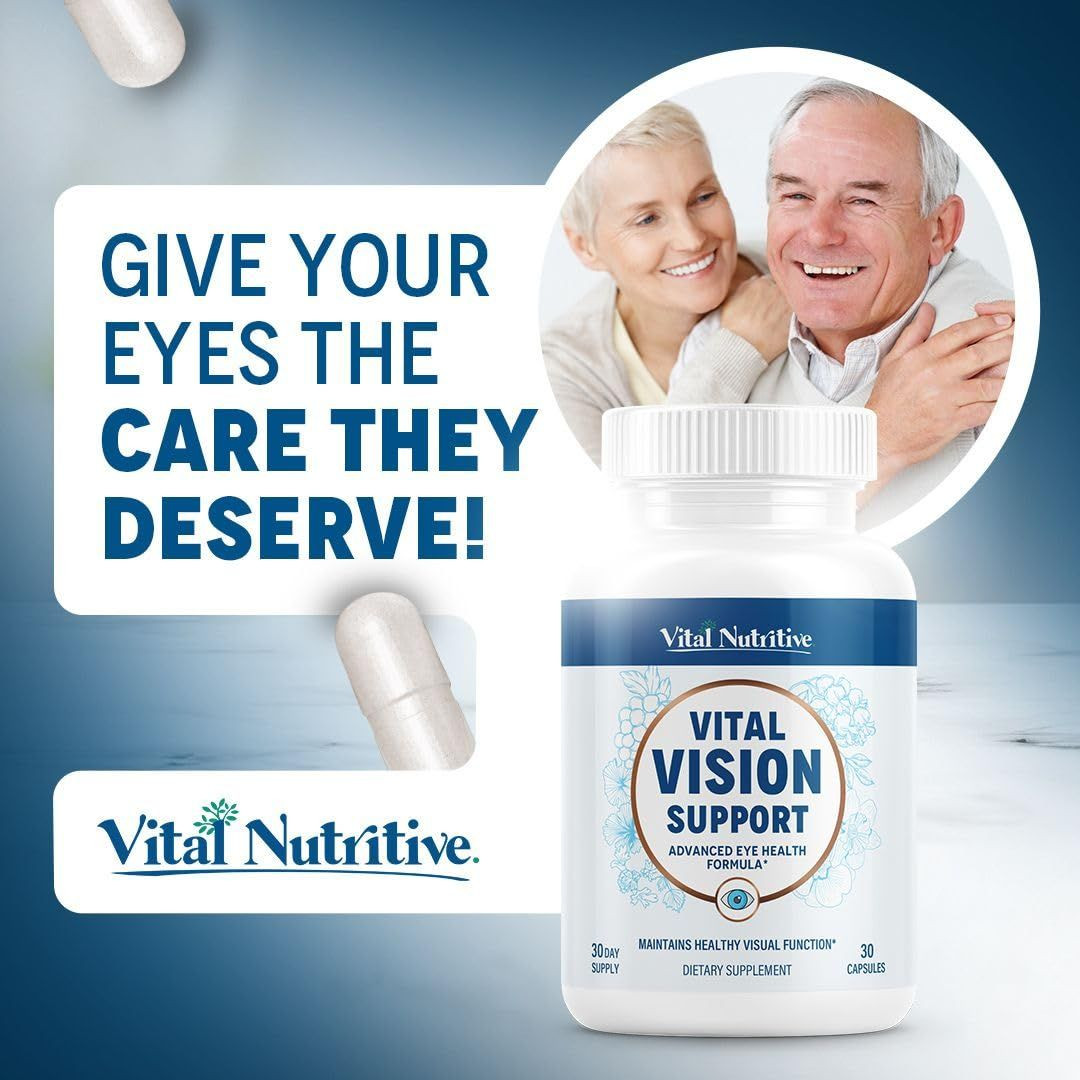 Vital Vision Support – Eye Health Supplement with 30 Count (Pack of 1)