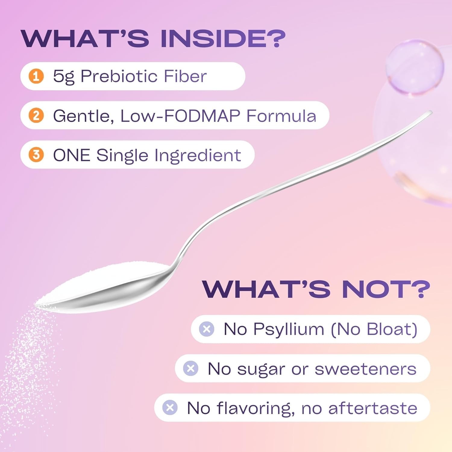 Debloat & Nourish with Plant-Based Fiber Powder – 35 Servings Async Claims