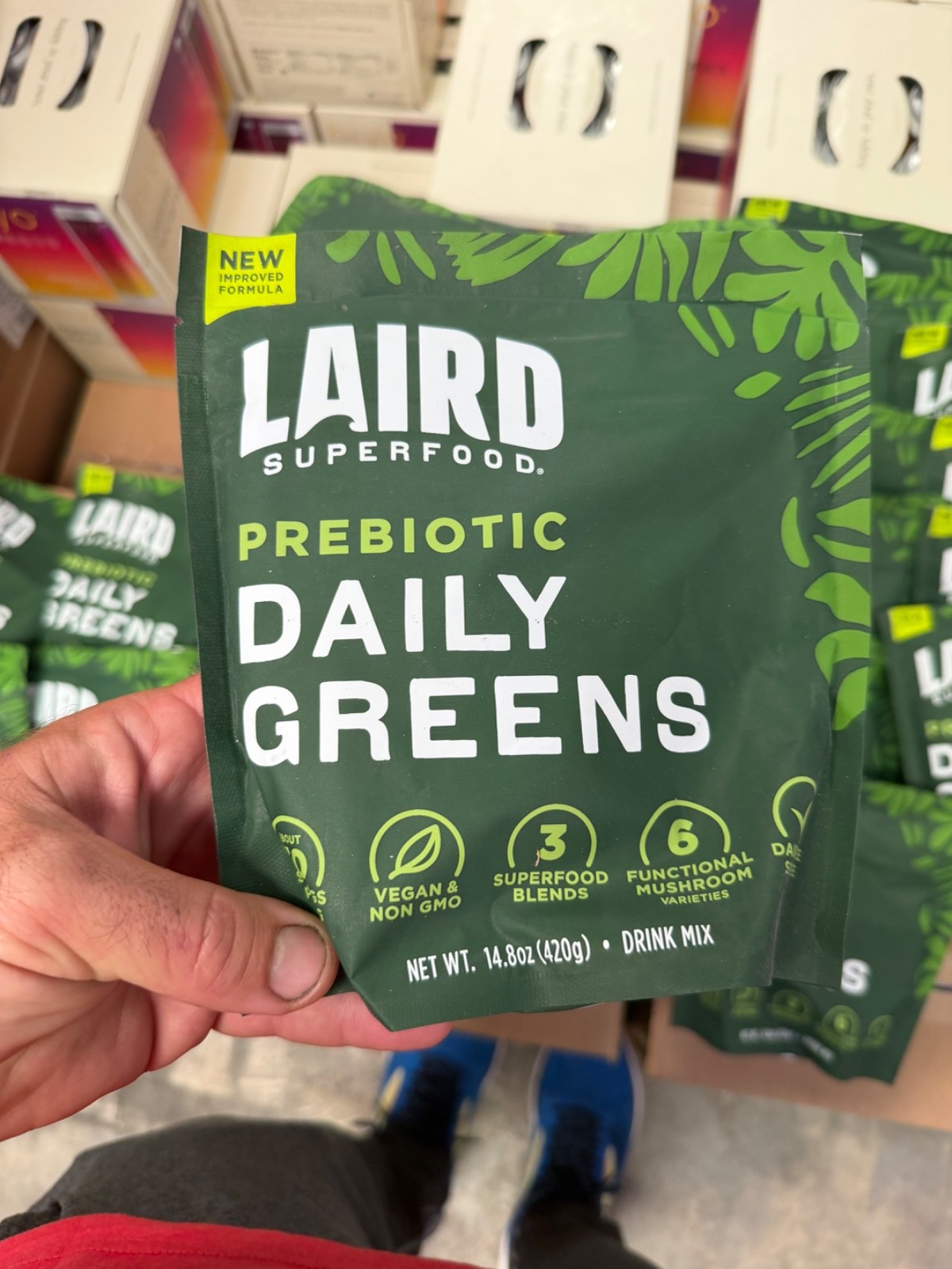 Laird Prebiotic Superfood Daily Greens – Value Size 14.8 oz