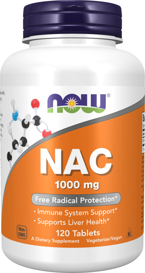 NOW Foods N-Acetyl-Cysteine NAC 1000 mg – 120 Tablets