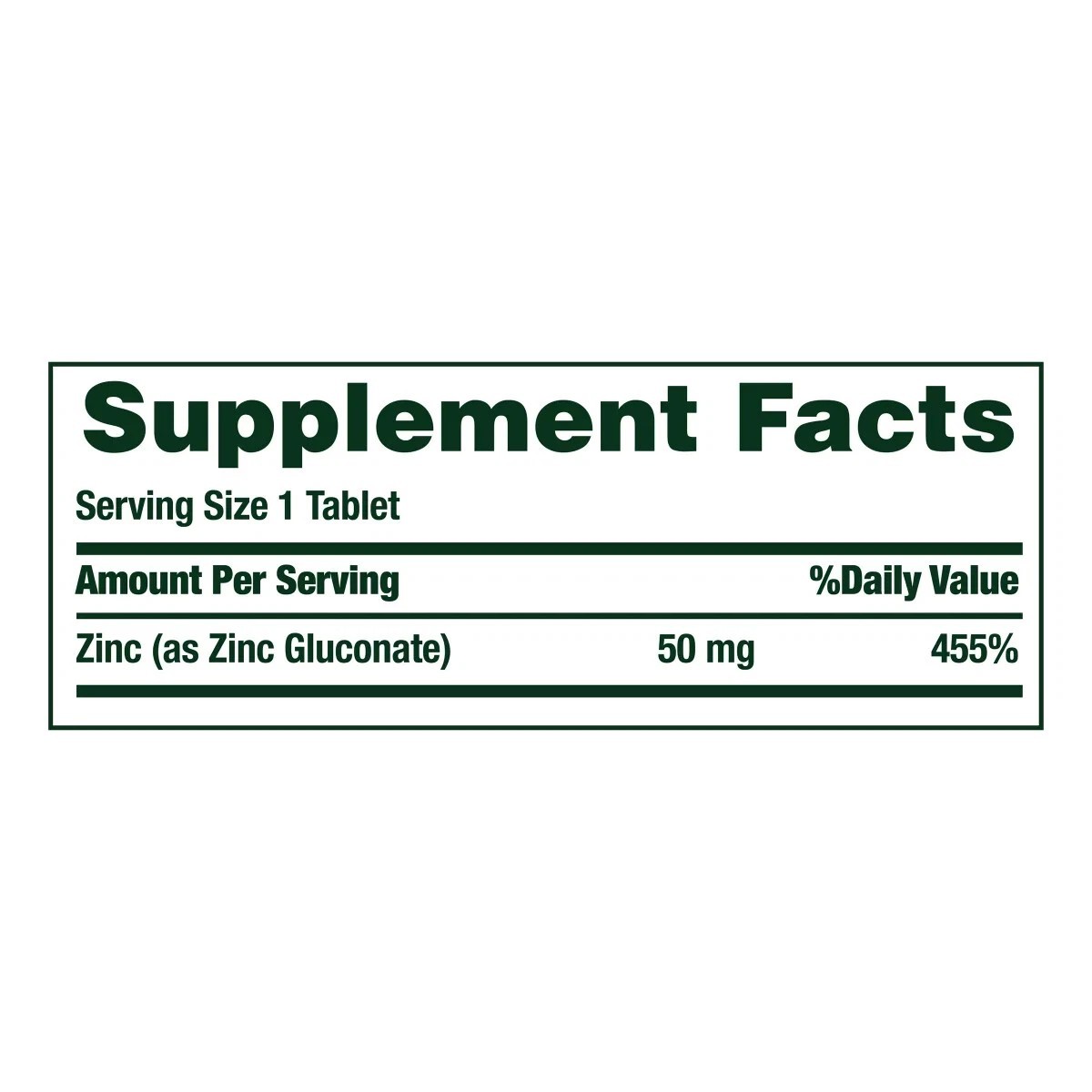 Nature’s Bounty Zinc 50 mg 400 Tablet Support Immume System EXP 10/2028+