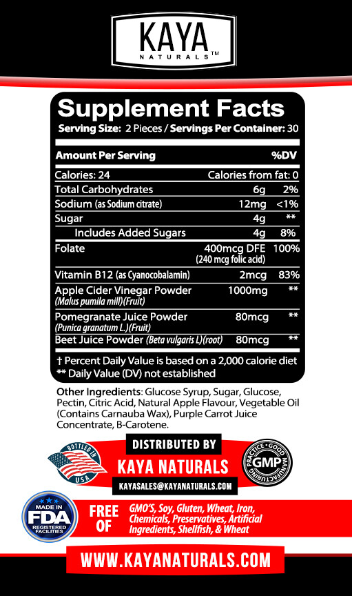 (3 Pack) Apple Cider Vinegar Gummies, Fast Weight Loss Cleanse – Compare to Goli