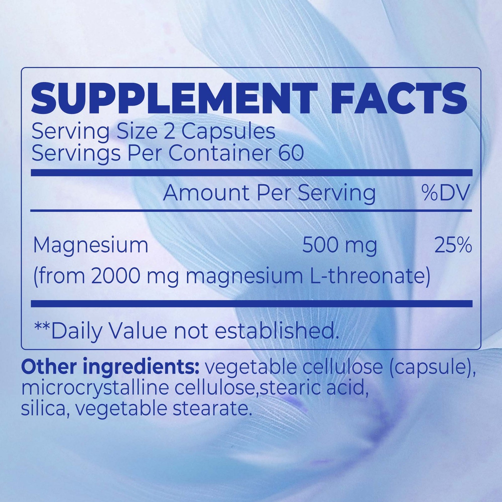 Magnesium L-threonate- Support Focus, Improved Sleep, Mood & Cognitive Abilities