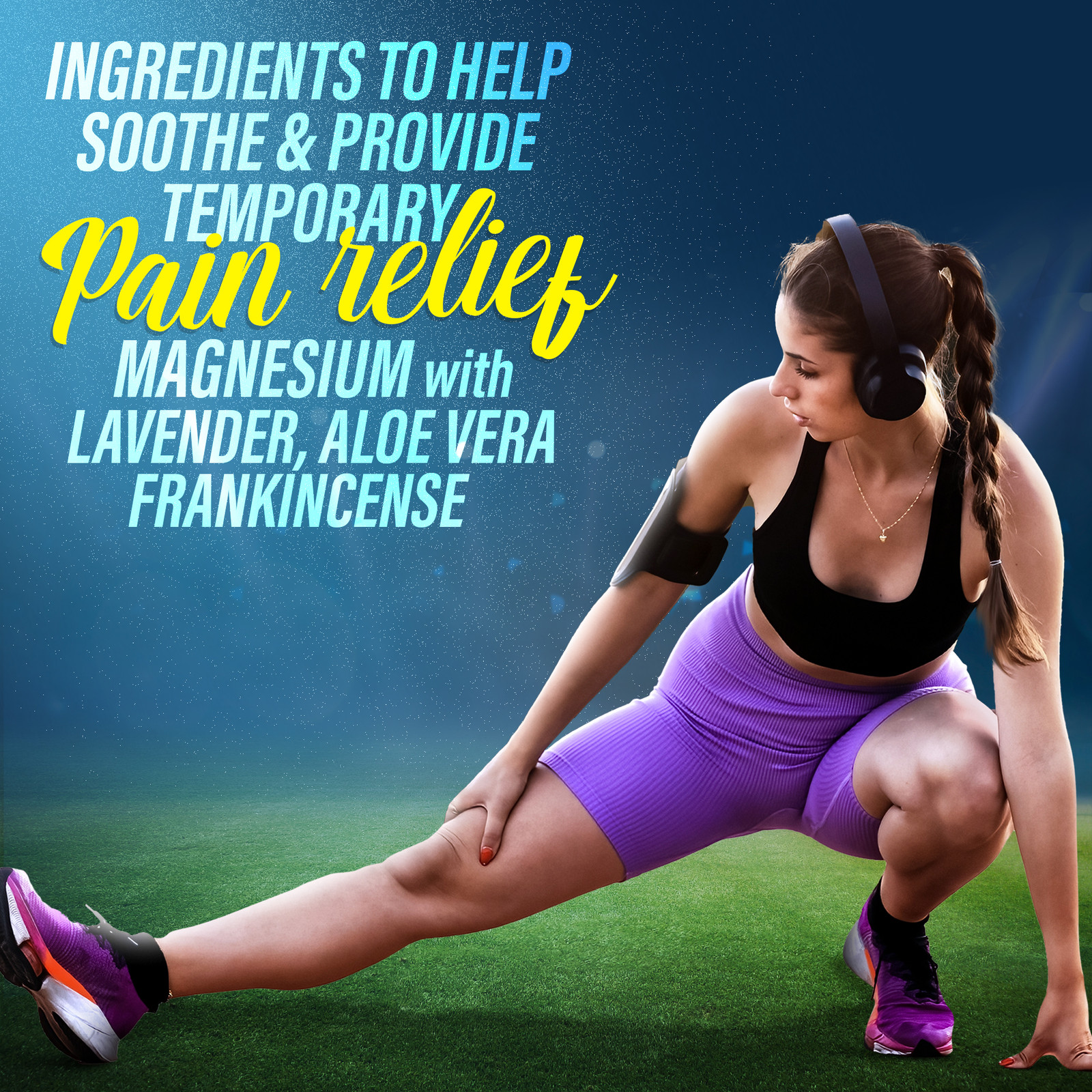 Magnesium Oil Spray for Muscle Relief & Soothing Aches – Quick Absorbing- 2Oz
