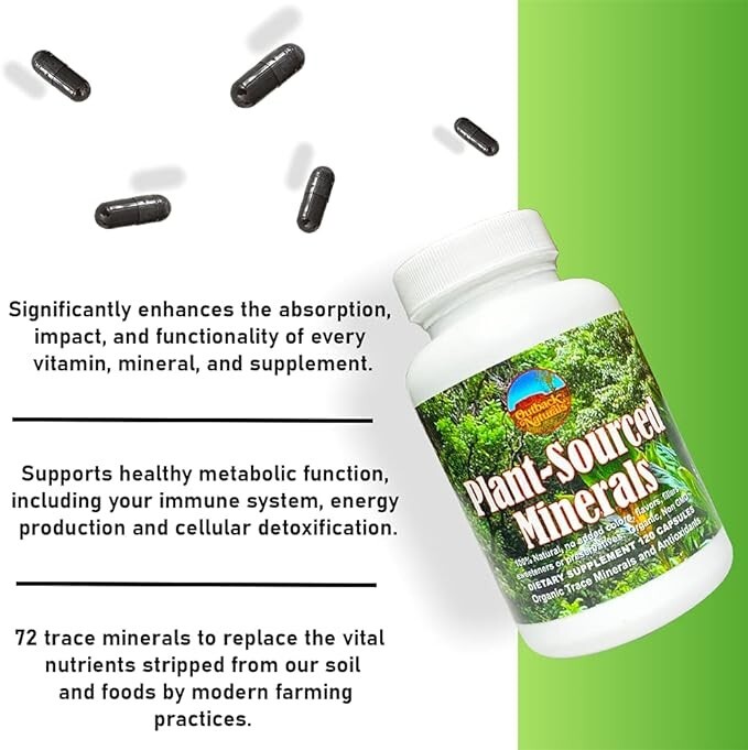 Plant-Sourced Minerals 120ct (Organic Trace Minerals and Antioxidants)
