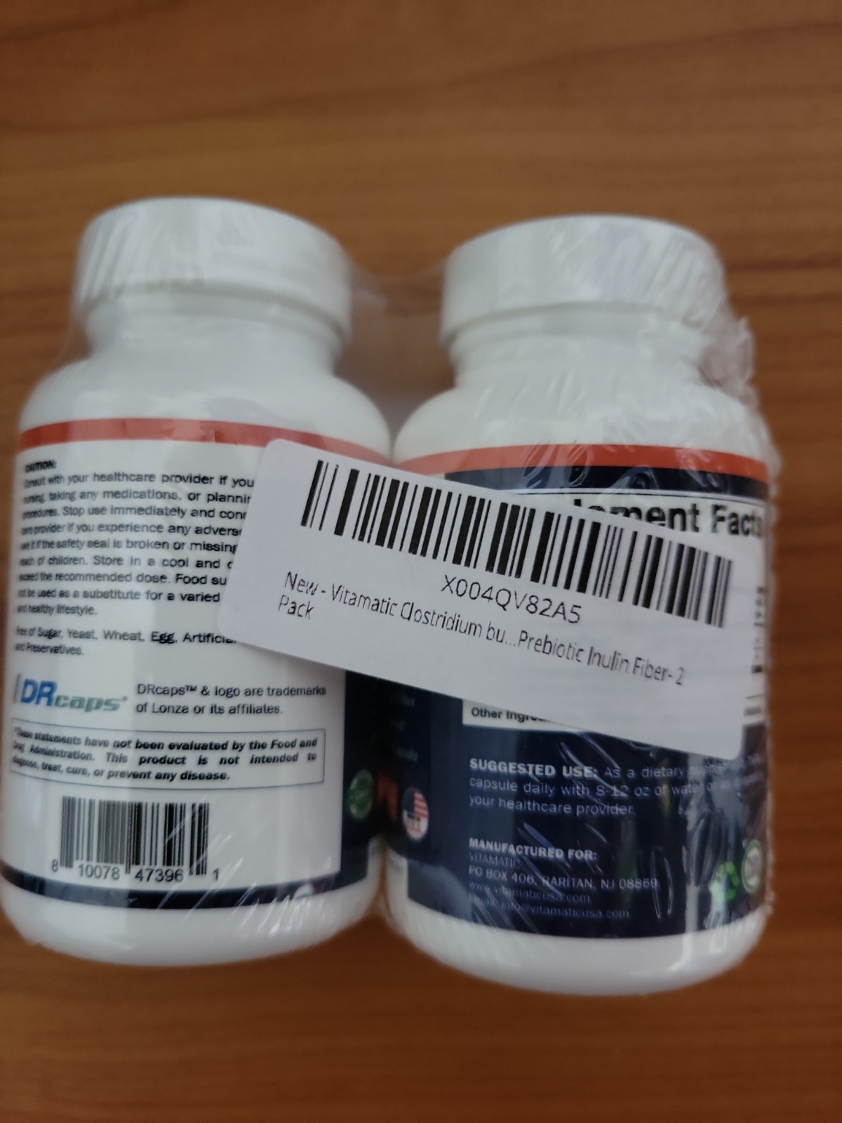 Vitamatic Clostridium butyricum 25 Million – Gut Health – 120 Capsules (2 Pack)
