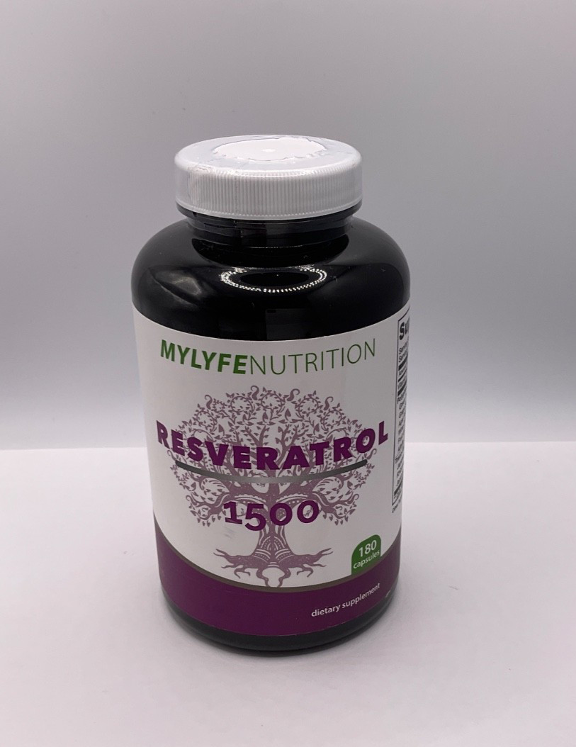 Mylyfe Nutrition – Resveratrol 1500 ~ 180 Capsules ~ Expires 01/2026 ~ Sealed