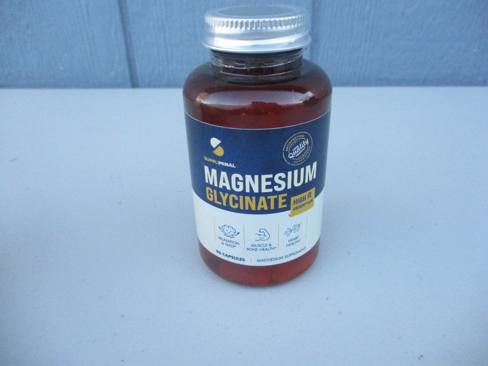 Suppliminal Magnesium Glycinate 90 Calsules Expires 06/2025 New in Sealed Bottle