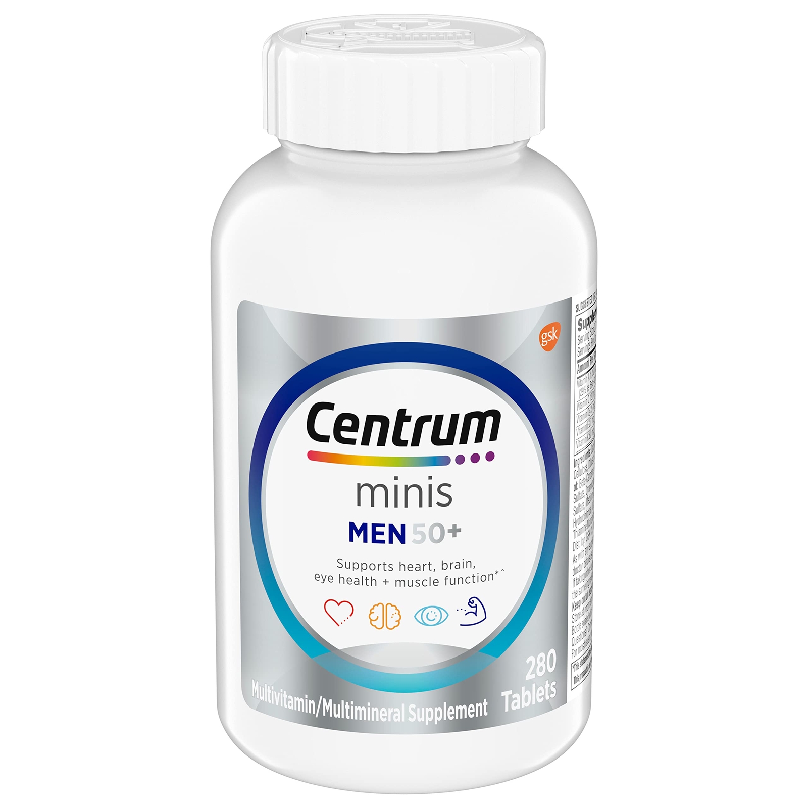 Centrum Minis Silver Multivitamin For Men 50 Plus 280 Count Easy To Swallow