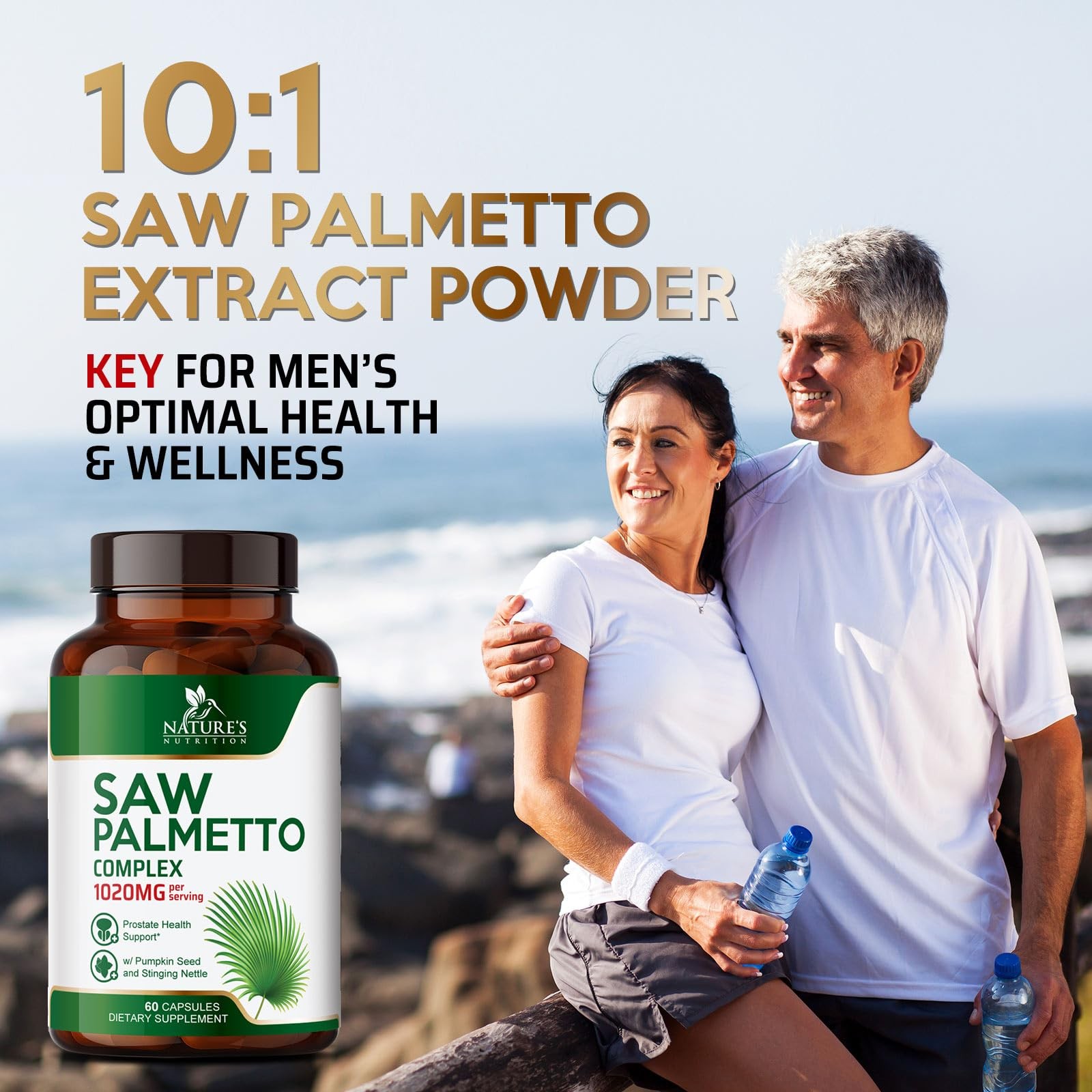 Saw Palmetto for Men – 3X Strength Prostate Health Supplements for Natural Men’s