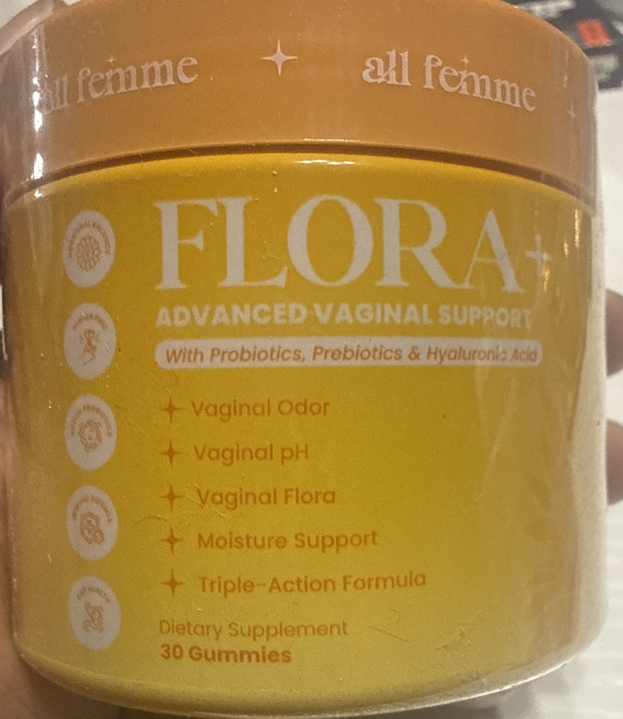 Flora+ Women’s Vaginal Probiotic Gummies for pH Balance, Odor and Freshness 1/28