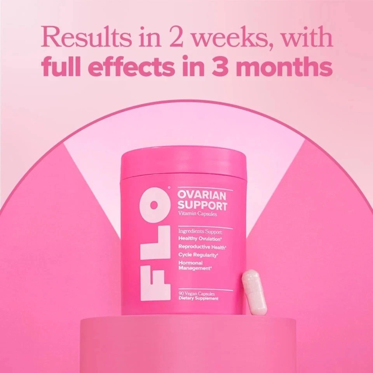 O Positiv FLO Ovarian Support – 90 Capsules for Hormone Balance & Cycle Health