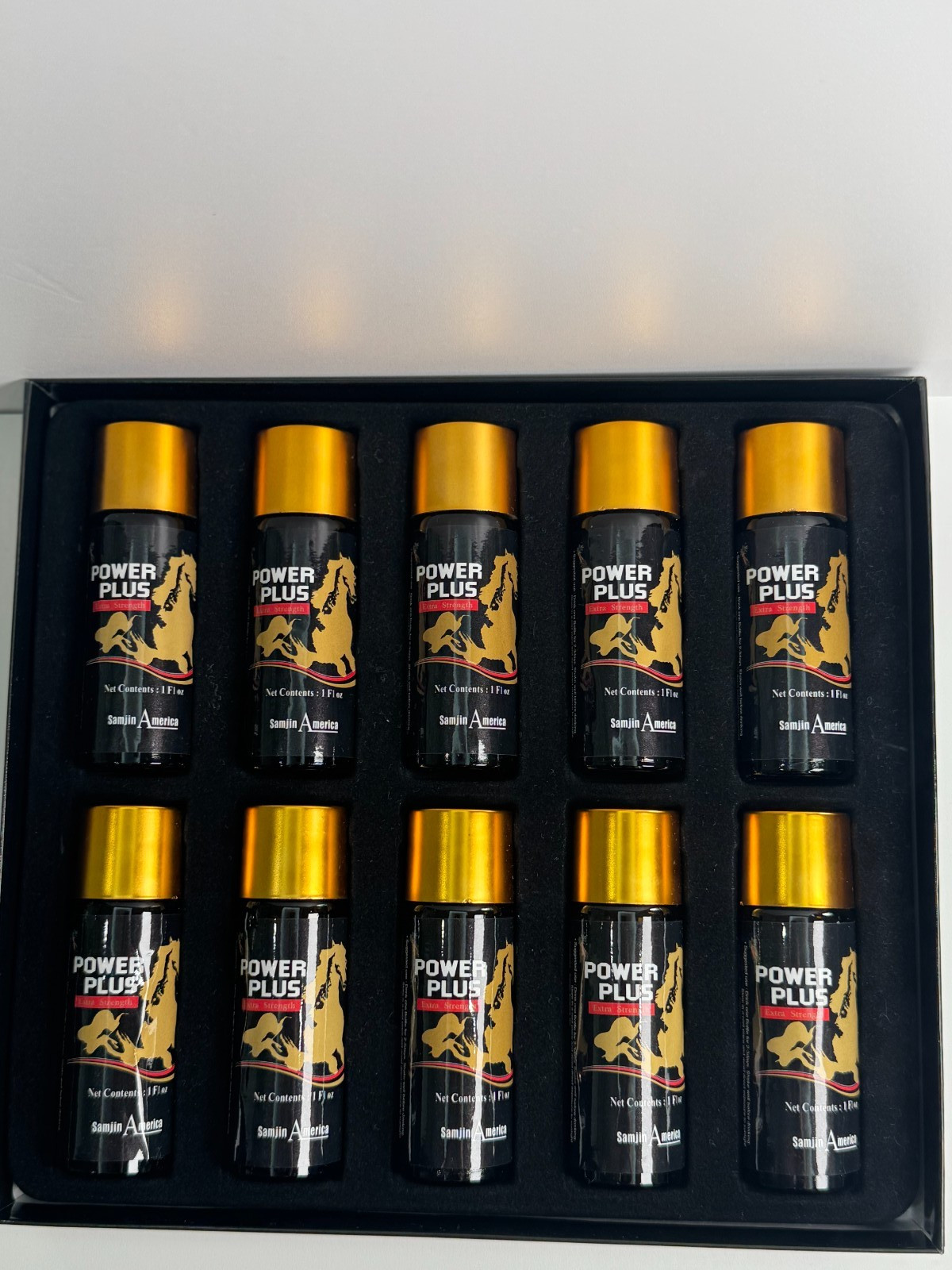 Power Plus Extra Ginseng Energy Liquid Supplement 1oz x 10 Bottles