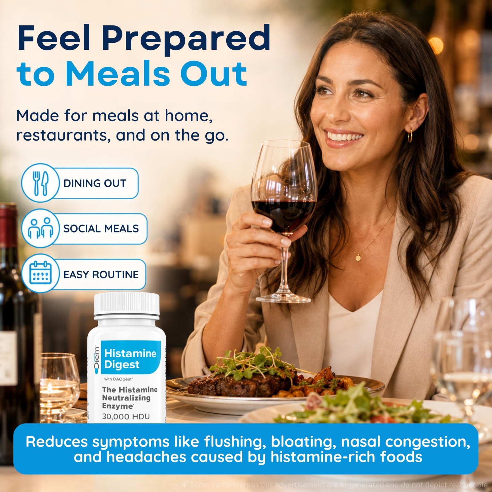 Histamine Digest Enzyme 30,000 HDU – 120 Caps for Histamine Intolerance Relief