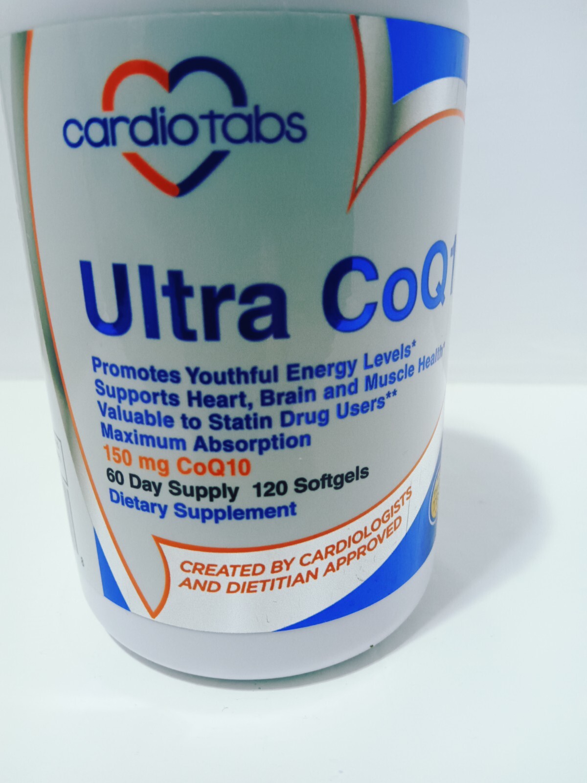 Cardio Tabs Ultra CoQ10 Max Absorption 150 Mg 120 Caps Exp. 01/2026