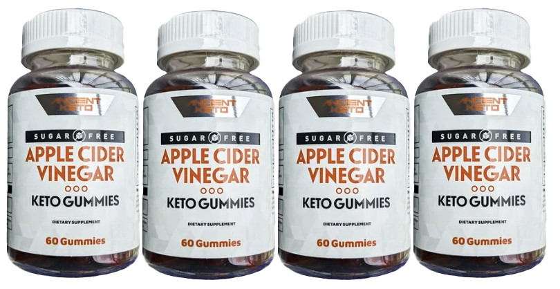 Keto ACV Gummies Sugar, Gluten & Gelatin Free, 240 Gummies – 4 PACKS (Expired)