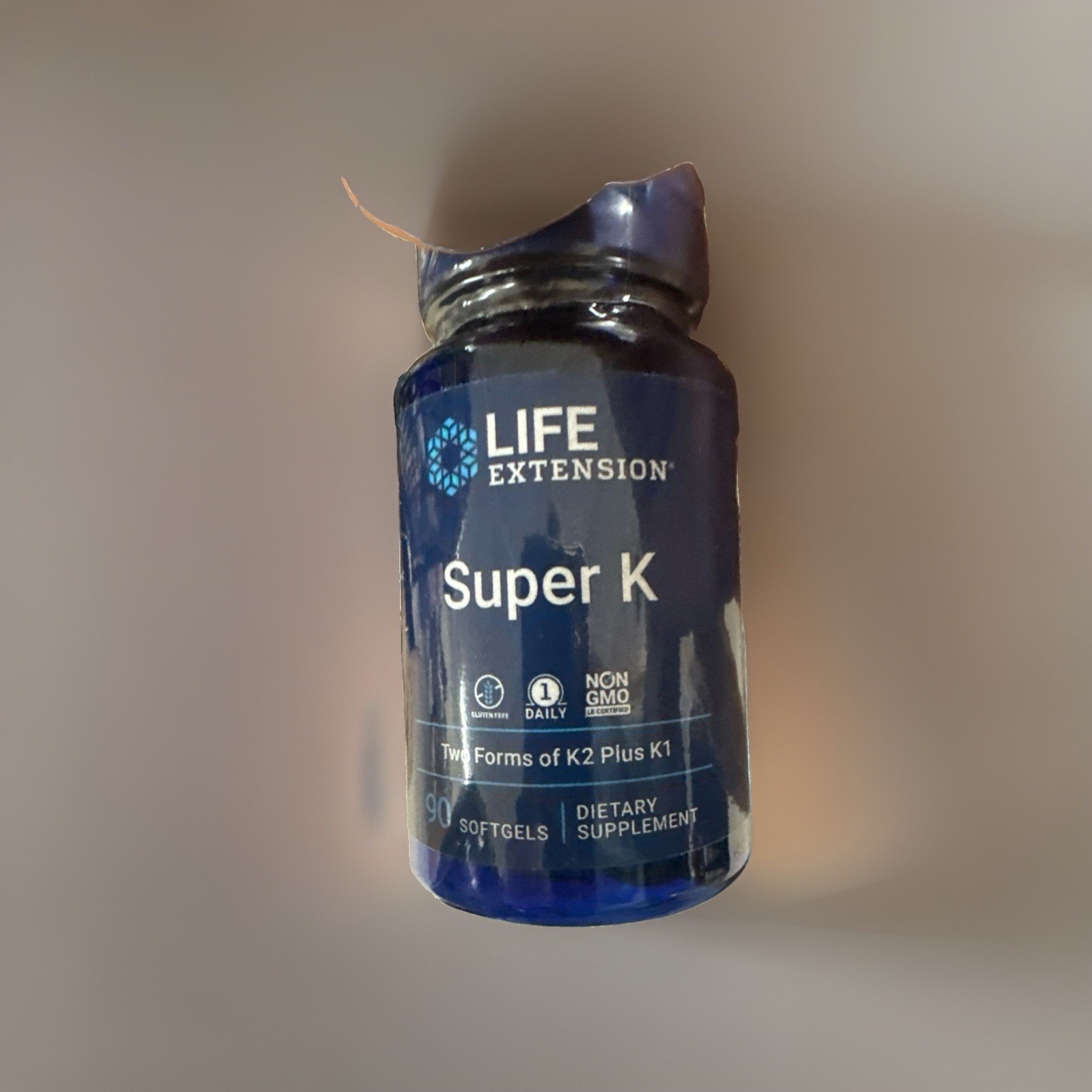 Life Extension Super K, Advanced K2 Complex (MK-7) K1, Heart & Bone Health