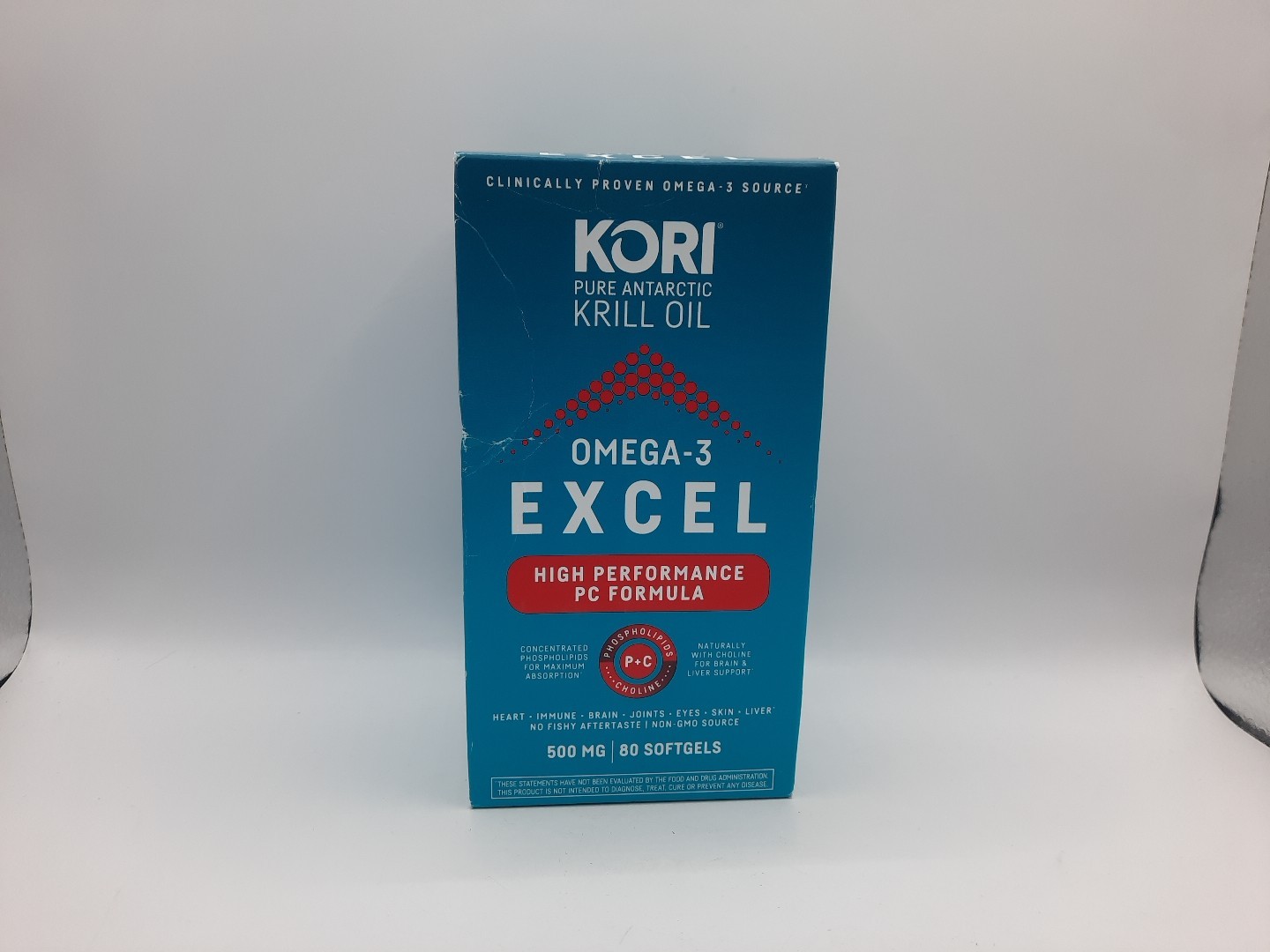 Kori Krill Oil 500mg Omega-3 Excel Supplements 80 SG Exp 02/2027